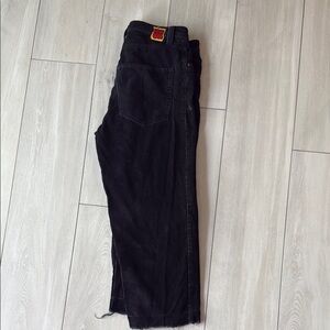 Black Corduroy Men's Jeans